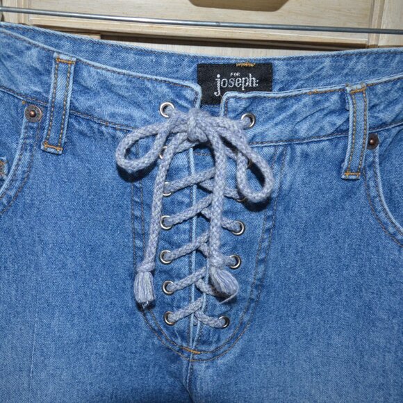 For Joseph Five Pocket Blue Jeans, Lace-Up Closure, Size 31 – New - Picture 2 of 11